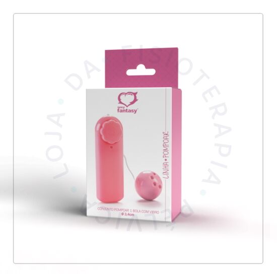Conjunto Pompoar Vibro 1 bolinha Conjunto Pompoar Vibro