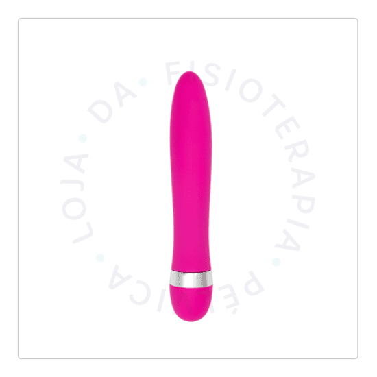 Vibrador liso com toque aveludado pink 19cm_01 Vibrador liso com toque aveludado