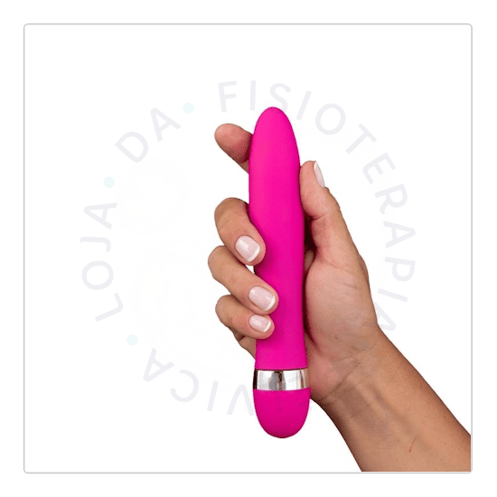 Vibrador liso com toque aveludado pink 19cm_03 Vibrador liso com toque aveludado
