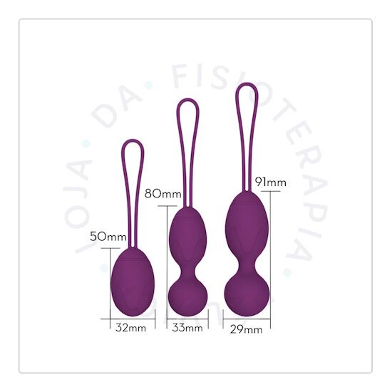 Kit de pesinhos de Pompoarismo roxo_02 Kit pesinhos de Pompoarismo