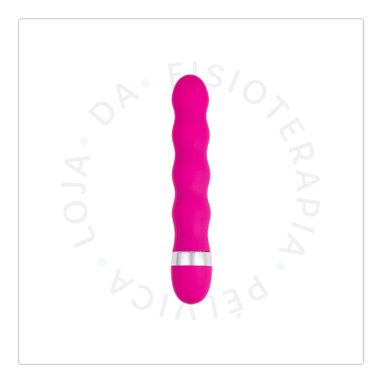 Vibrador escalonado com toque aveludado pink 19cm_01 Vibrador liso com toque aveludado