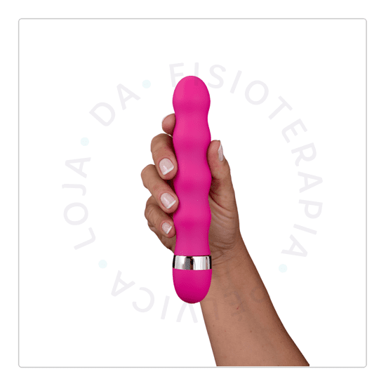 Vibrador liso com toque aveludado